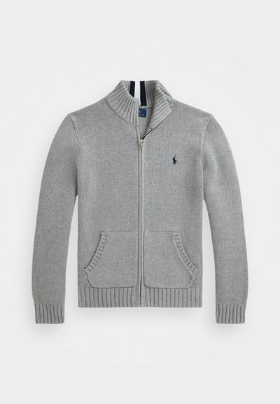 Polo Ralph Lauren COTTON FULL ZIP JUMPER - Strickjacke - andover heather