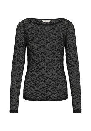 Cream, CRORINA FITTED LONG SLEEVE - Camicetta - pitch black