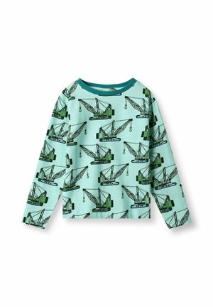 GALA WITH CRANE MACHINES - Top s dlhým rukávom - blue