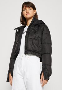 Tommy Jeans TJW HOODED PUFFER - Vinterjakke - black