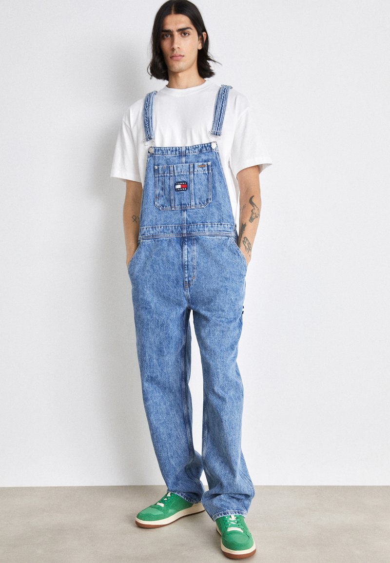Salopette in denim blu indaco BHS vintage anni '70