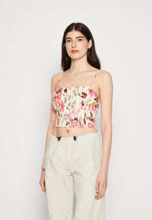 Abercrombie & Fitch BARE SCRUNCHIE CAMI - Top - white