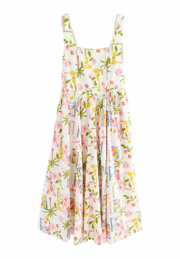 REGULAR FIT SQUARE NECK MIDI - Maxikleid