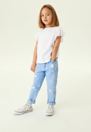 Next BRODERIE FRILL SLEEVE - REGULAR FIT - Tričko s potlačou - white