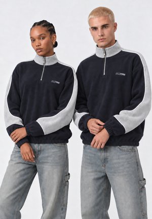 YOURTURN by Zalando, FLEECE UNISEX - Поларен пуловер - navy/heather grey