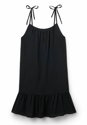 Tezenis, SHORT WITH TIE - Jurk - black