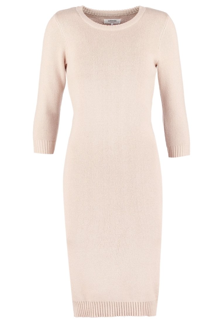 Zalando Essentials Jumper dress - mottled beige - (Pre-owned) - Zalando.ie