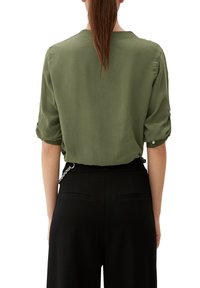 QS Blouse - olivgrün