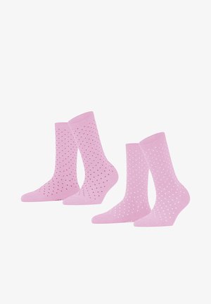 Fine Dot 2-Pack with pattern - Sokken - orchid (8621)