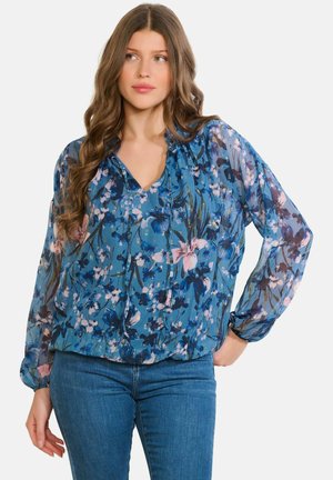 LIGHT FLORAL - Blúzka - blue denim