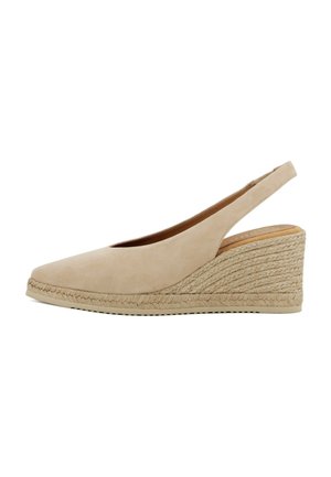 Unisa ESPADRILLAS DECIA - Scarpe con plateau - beige