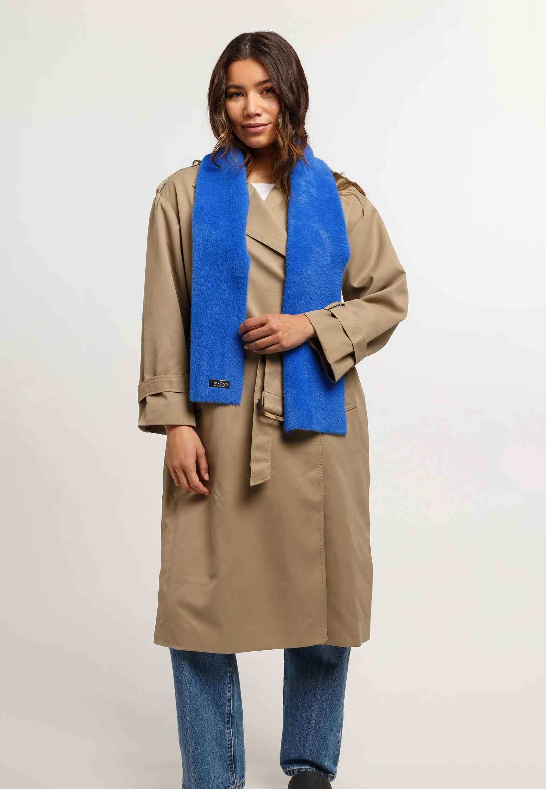 FRAAS SCHMALER KUSCHELIGER STRICKSCHAL Écharpe cyber blue/bleu