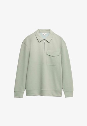 Marks & Spencer, HALF ZIP - T-shirt à manches longues - pistachio