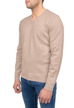 Giesswein, V AUSSCHNITT - Strickpullover - sandmelé