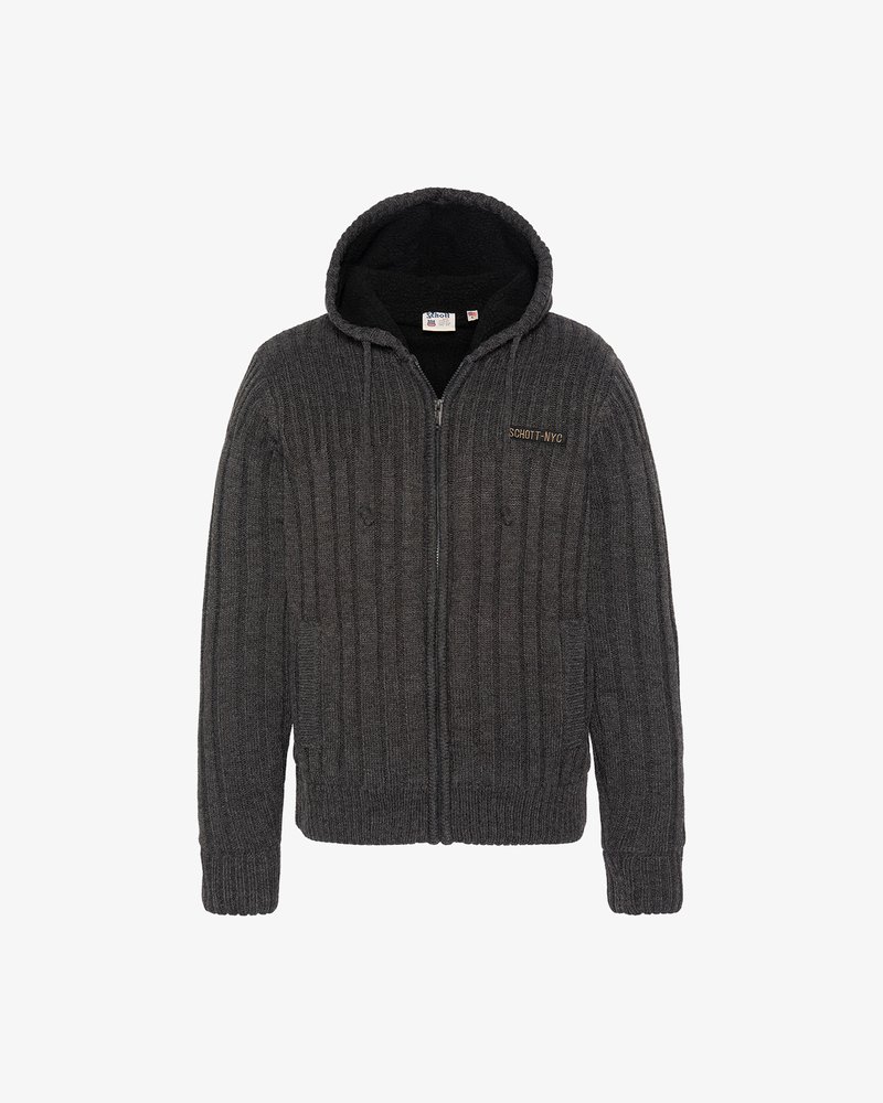 Schott Cardigan - h.anthracite