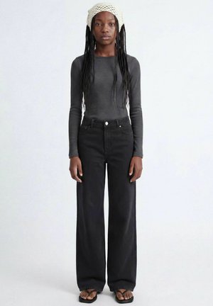 JJXX, WIDE TOKYO UNISEX, czarny denim