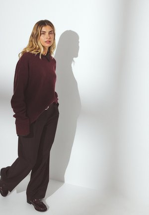 SEAM DETAIL  - Pullover - burgundy