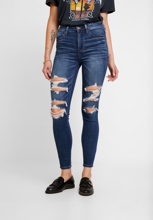 Jeans Skinny Fit - destroyed denim