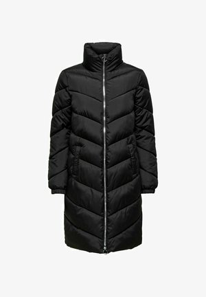 NEWFINNO LONG OTW HAB - Vinterkåpe / -frakk - black