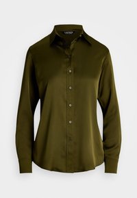 CLASSIC FIT SATIN CHARMEUSE SHIRT - Košeľa - botanic green