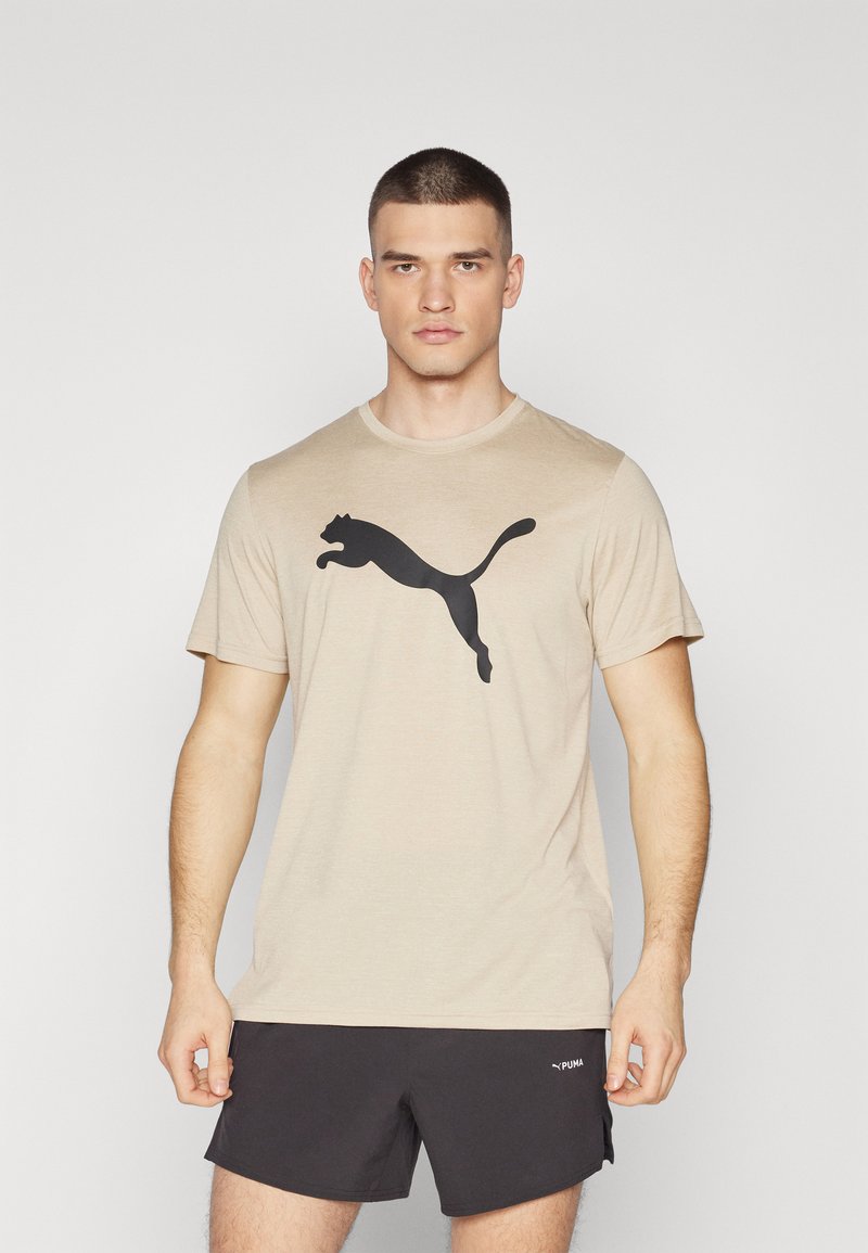 Puma TRAIN CAT TEE - Spordi T-särk - putty heather