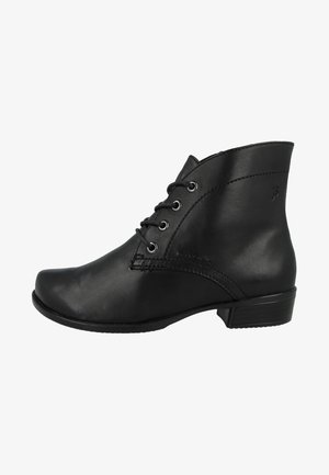 Lace-up ankle boots - black