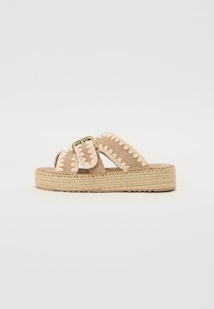 JUTE - Mules - beige