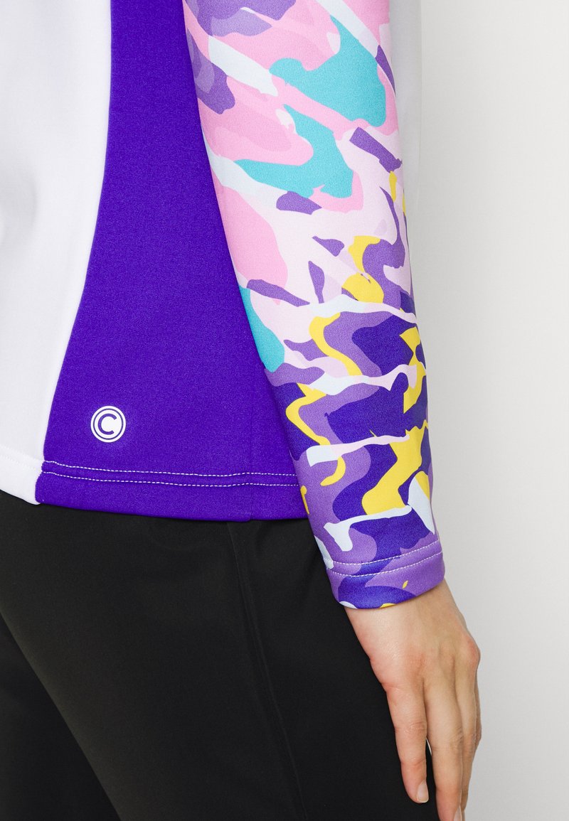 Damen Sportbekleidung | Colmar Fleecejacke white/deep purple/weiß - BA20815 Damen Sportbekleidung | Colmar Fleecejacke white/deep purple/weiß - BA20815