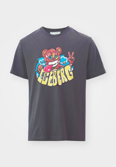 Iceberg T-shirts med print - antracite