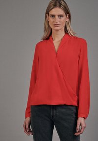 Seidensticker - BUSINESS V-NECK WRAP LOOK REGULAR FIT - Blouse - lipstick Thumbnail Image 1