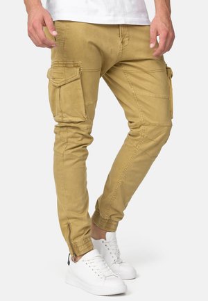 INDICODE JEANS ALEX - Pantalon cargo - amber