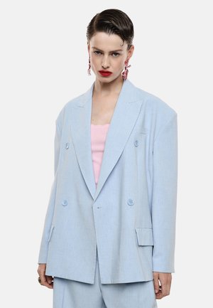 Imperial, BLAZER DOPPIOPETTO REGULAR-FIT CON TASCHE A PATTINA - Blazer - azzurro