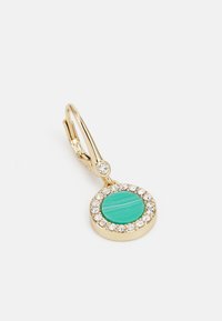DKNY INLAY DROP  - Fülbevalók - gold-coloured/turquoise
