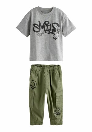 REGULAR FIT - SET - Cargobyxor - khaki grey