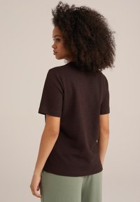 WE Fashion T-shirt basic - brown