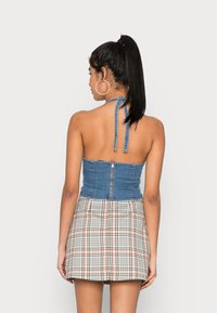 Hollister Co. BARE HALTER SET  - Top - blue denim