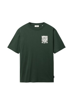 The Sunshine Brand, LIAM WAVES AND RAYS - Trükipildiga T-särk - green leaf