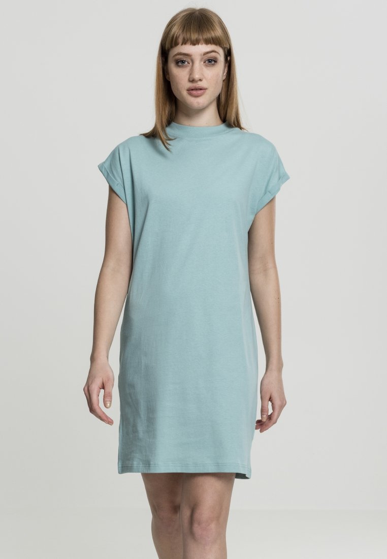 Urban Classics TURTLE EXTENDED SHOULDER - Jerseyklänning - bluemint