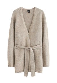 Cardigan - light brown melange