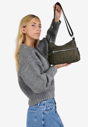 Bosanova CON COSIDO DE CORAZONES - Bandolera - verde