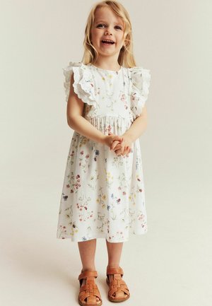 Newbie, FLORAL JERSEY DRESS - Freizeitkleid - off-white
