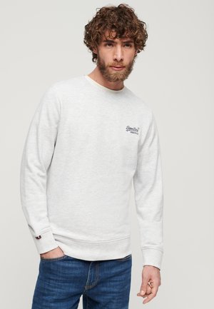 Superdry ESSENTIAL LOGO CREW - Bluza - glacier grey marl