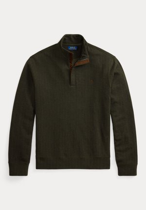 Polo Ralph Lauren, HERRINGBONE-PRINT LUXURY JERSEY PULLOVER - Суитшърт - dunkelgrau