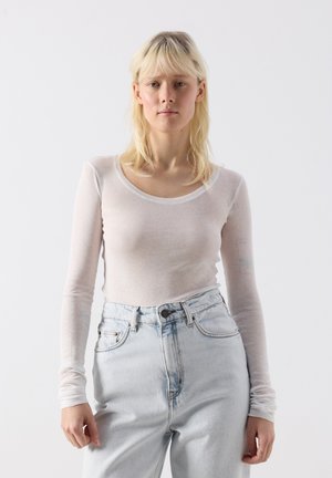 American Vintage MASSACHUSETTS - Striktrøje - blanc