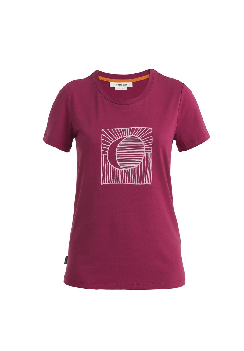 Icebreaker T-shirt print paars