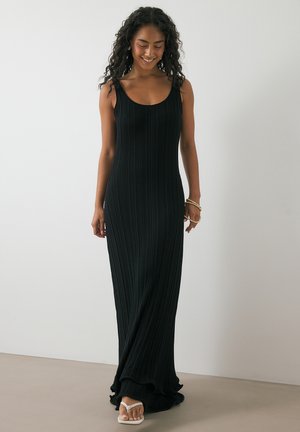 NA-KD FRILL - Maxi dress - black