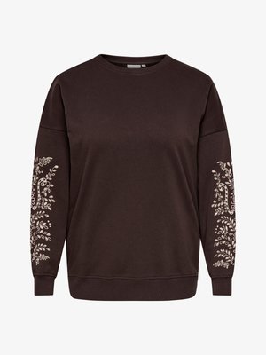 ONLY Carmakoma CARALEXA - Melegítőfelső - chocolate plum