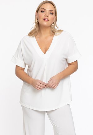 Yoek V NECK - T-shirt basic - weiß