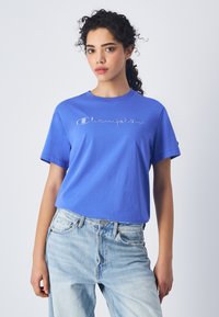 Champion CREWNECK ICONS - Camiseta estampada - blue