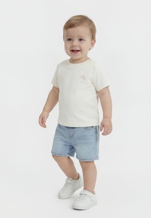 Calvin Klein Jeans, SMALL MONOGRAM 2 PACK UNISEX - Základné tričko - tofu/humus